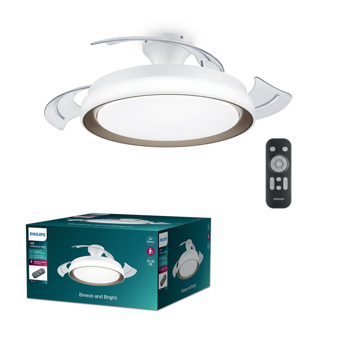 Ventilador Plegable de Techo Bliss 2024 DC Negro Ventilador Plegable de Techo Bliss 2024 DC Negro