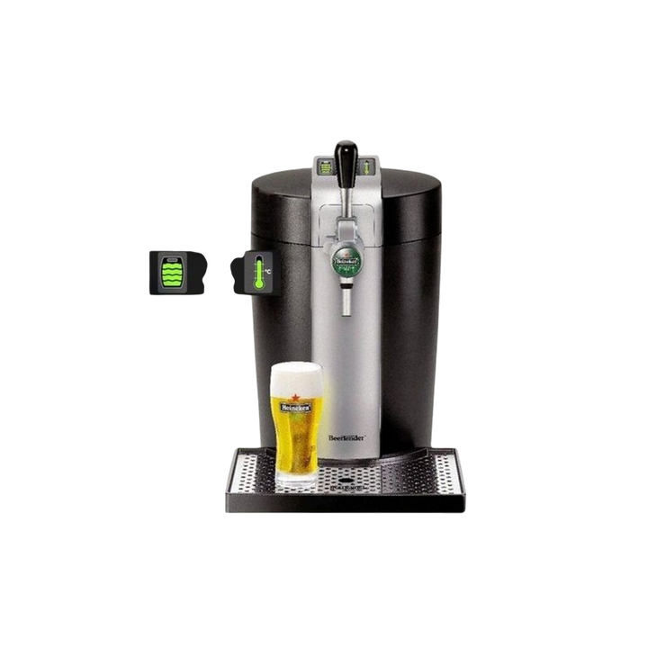 Con un dise&ntilde;o elegante y compacto, esta m&aacute;quina de cerveza de 5 litros es ideal para quienes aprecian una buena cerveza y quieren disfrutarla en la comodidad de su hogar. Tecnolog&iacute;a Avanzada para una Cerveza Perfecta La Krups VB450E10 utiliza tecnolog&iacute;a de punta para garantizar que tu cerveza est&eacute; siempre a la temperatura ideal, manteni&eacute;ndola fresca y sabrosa por m&aacute;s tiempo. El sistema de presi&oacute;n asegura una espuma cremosa y consistente, como la de un barril profesional. Con esta m&aacute;quina, cada vaso de cerveza es una experiencia &uacute;nica.
