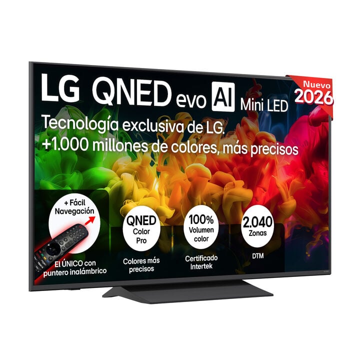 Smart TV LG QNED evo MiniLED AI QNED8E 55 pulgadas 4K 2026