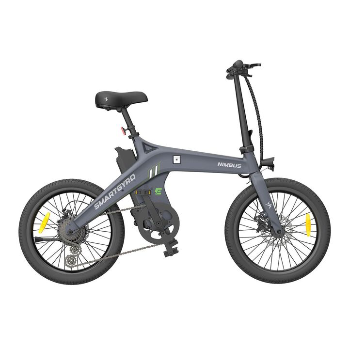 Bicicleta el&eacute;ctrica de paseo con asistente al pedaleo, motor de 250W 36V, bater&iacute;a de 10Ah, cuadro de aleaci&oacute;n de magnesio AM60B y 7 velocidades smartGyro Nimbus Blue