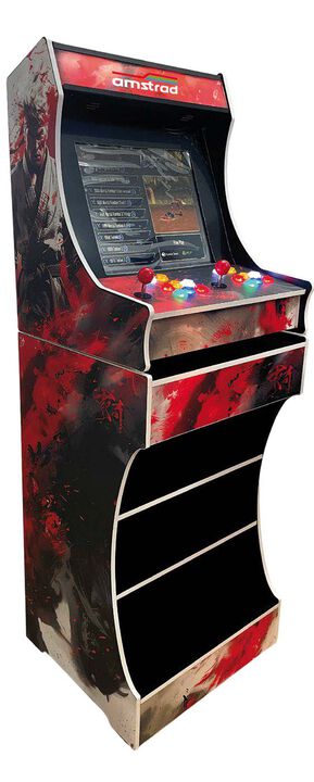 <!DOCTYPE html>
<html lang="es">
<head>
    <meta charset="UTF-8">
    <title>Caracter&iacute;sticas</title>
</head>
<body>

    <ul>
        <li>Contiene m&aacute;s de 2800 juegos</li>
        <li>Pantalla de 19" / 48 cm</li>
        <li>2 jugadores / 6 botones retroiluminados por jugador</li>
        <li>Altavoces integrados 2 x 20W</li>
        <li>CPU: Cu&aacute;druple n&uacute;cleo, CORTEX-A7 1.2 GHz</li>
        <li>GPU: MALI400MP2@600MHz</li>
        <li>Memoria: DDR3/1866 512MB</li>
        <li>Sistema de almacenamiento integrado: Micro SD 32GB</li>
        <li>2 joysticks</li>
        <li>4 botones de control (cr&eacute;dito, inicio, pausa, inicio)</li>
        <li>Estructura de madera</li>
        <li>Idioma del men&uacute;: Ingl&eacute;s</li>
        <li>Men&uacute; de b&uacute;squeda</li>
        <li>Fuente de alimentaci&oacute;n 220V</li>
    </ul>

</body>
</html>