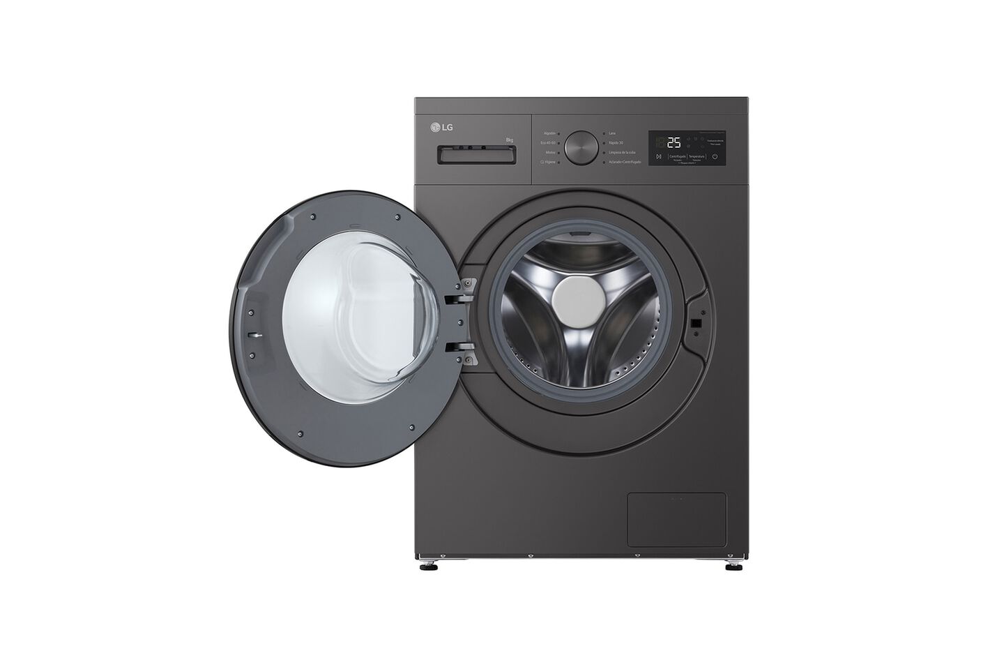 Lavadora LG 8 kg con Steam, 1350 rpm y fondo 47 cm
