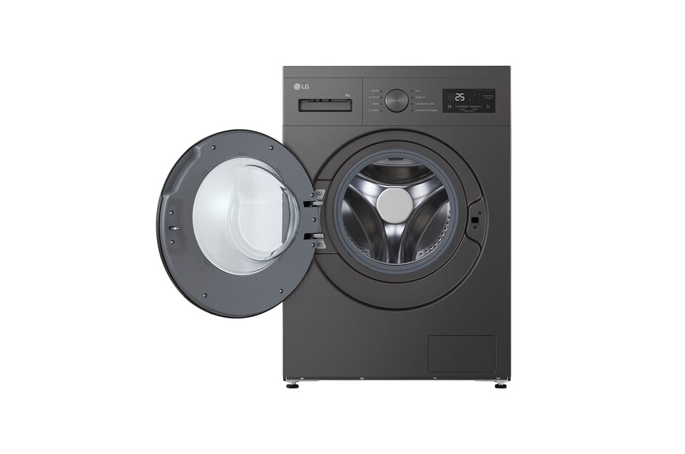 Lavadora LG 8 kg con Steam, 1350 rpm y fondo 47 cm