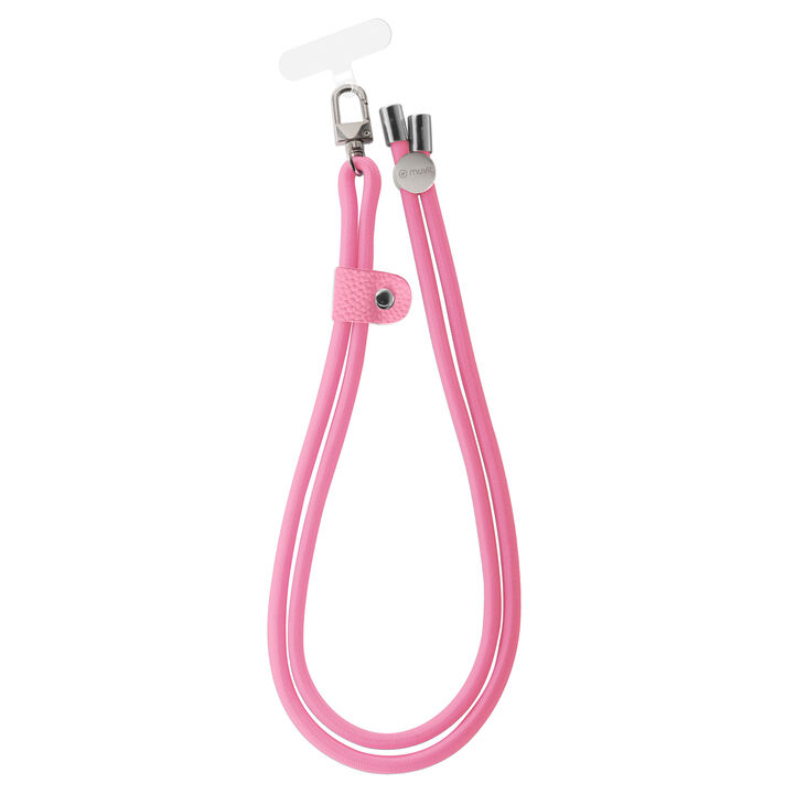 Mant&eacute;n siempre tu smartphone contigo de manera segura y ecol&oacute;gica con nuestros colgantes universales que incluyen una tarjeta fabricada en TPU transparente &ldquo;RECYCLE-TEK&rdquo; 100% reciclada y un cord&oacute;n 100% reciclable, certificados por GRS.&nbsp; 

El cord&oacute;n simple, tiene una longitud de 58 cm, perfecto para llevarlo colgado alrededor del cuello o enrollado en el brazo. Esta versatilidad te permite mantener tu smartphone siempre contigo, brind&aacute;ndote una protecci&oacute;n antirrobo y antica&iacute;das. 

Su instalaci&oacute;n es r&aacute;pida y f&aacute;cil, sin necesidad de pegamentos. Simplemente coloca el colgante entre tu smartphone y la funda trasera, asegurando la accesibilidad a las entradas de carga y audio del dispositivo. 

En muvit for change nos comprometemos a donar el 1% de los ingresos para el planeta*.&nbsp;