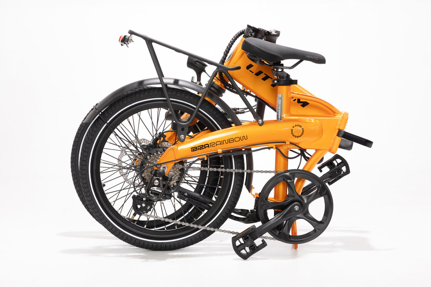 Bicicleta El&eacute;ctrica Plegable Orange Bater&iacute;a 10,4Ah