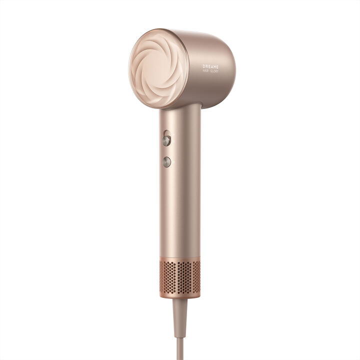 Glory Mix Secador De Pelo, Alta Velocidad, 3 Boquillas Magn&eacute;ticas, Secado con Fragancia Personalizada, Control Temperatura por NTC,300 Millones de Negativos/Cm&sup3;, 110000 RPM, Ligero 336 g Dorado