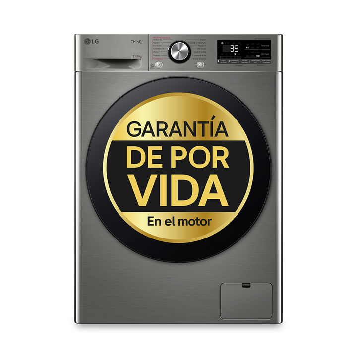 Lava-secadora 11 kg/6 kg inox con AI DD, TurboWash 360&deg;, autodosificaci&oacute;n, vapor y Wi-Fi.