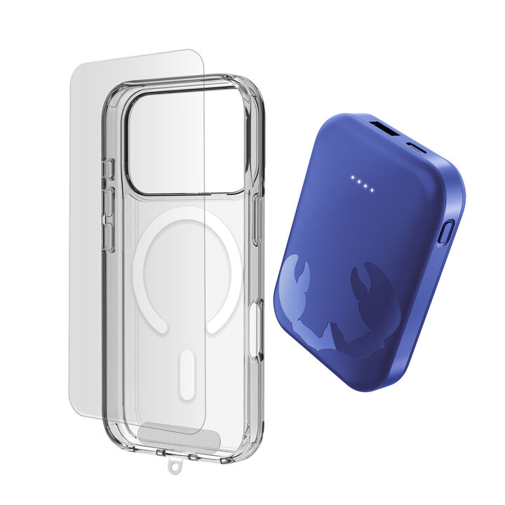 <p>Este pack 3 en 1 ha sido dise&ntilde;ado para ofrecer una soluci&oacute;n completa de protecci&oacute;n y autonom&iacute;a para tu iPhone. Combina una powerbank magn&eacute;tica, una funda resistente y un protector de pantalla de vidrio templado, asegurando que tu dispositivo est&eacute; siempre protegido y listo para usar.</p>
<p>La powerbank magn&eacute;tica de 10000 mAh permite cargar tu iPhone de manera inal&aacute;mbrica, con un acople firme gracias a sus imanes integrados. Su dise&ntilde;o compacto y ligero la hace perfecta para llevarla siempre contigo, proporcionando bater&iacute;a extra cuando m&aacute;s lo necesitas.</p>
<p>La funda protectora protege frente a golpes, ca&iacute;das y ara&ntilde;azos, manteniendo el dise&ntilde;o original del dispositivo y garantizando acceso completo a botones y puertos.</p>
<p>El protector de pantalla de vidrio templado a&ntilde;ade una capa adicional de seguridad, protegiendo la pantalla frente a impactos y desgaste diario. Mantiene la claridad visual y la sensibilidad t&aacute;ctil para una experiencia de uso fluida y c&oacute;moda.</p>
<p>Este pack es ideal para quienes buscan comodidad, protecci&oacute;n y rendimiento en un solo producto, optimizando la durabilidad y funcionalidad de su iPhone.</p>
<h3>Caracter&iacute;sticas principales</h3>
<ul>
<li>Pack completo 3 en 1: funda + protector de pantalla + powerbank</li>
<li>Powerbank magn&eacute;tica de 10000 mAh compatible con MagSafe</li>
<li>Carga inal&aacute;mbrica r&aacute;pida y sin cables</li>
<li>Dise&ntilde;o compacto, ligero y port&aacute;til</li>
<li>Puerto USB-C para carga alternativa</li>
<li>Funda resistente a golpes y ara&ntilde;azos con ajuste preciso</li>
<li>Protector de pantalla de vidrio templado de alta dureza</li>
<li>Alta transparencia y excelente sensibilidad t&aacute;ctil</li>
<li>Instalaci&oacute;n sencilla con kit incluido</li>
<li>Protecci&oacute;n contra sobrecarga, sobrecalentamiento y cortocircuitos</li>
</ul>
<h3>Contenido del pack</h3>
<ul>
<li>1 x Powerbank magn&eacute;tica inal&aacute;mbrica 10000 mAh</li>
<li>1 x Funda protectora compatible con iPhone</li>
<li>1 x Protector de pantalla de vidrio templado</li>
<li>Kit de limpieza e instalaci&oacute;n</li>
</ul>
<h3>Ideal para</h3>
<ul>
<li>Usuarios que buscan un pack completo y listo para usar</li>
<li>Personas que necesitan bater&iacute;a extra durante el d&iacute;a</li>
<li>Quienes desean proteger su iPhone sin sacrificar el dise&ntilde;o</li>
<li>Usuarios que valoran comodidad, funcionalidad y durabilidad</li>
</ul>