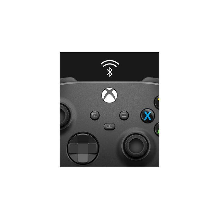 Mando inal&aacute;mbrico Xbox NEGRO

Con&eacute;ctate y juega

Disfruta del dise&ntilde;o modernizado del mando inal&aacute;mbrico Xbox, con superficies esculpidas y una geometr&iacute;a refinada para una mayor comodidad durante el juego. Juega de forma inal&aacute;mbrica o usa un cable USB-C (no incluido) para disfrutar de una experiencia de juego con cable. Mant&eacute;n el objetivo con un mando de direcci&oacute;n h&iacute;brido y agarre texturizado en los gatillos, botones y funda trasera.*

Mant&eacute;n el objetivo

Disfruta de la comodidad y sensaci&oacute;n mejoradas del nuevo Mando inal&aacute;mbrico Xbox, con un agarre texturizado en los gatillos, botones y funda trasera.

Bot&oacute;n Compartir

Captura y comparte contenido sin problemas con el bot&oacute;n Compartir.

Bluetooth&reg;

Juega a tus t&iacute;tulos favoritos en Xbox Series X, Xbox Series S, Xbox One, PC Windows, Android e iOS.*

Conectividad

Con&eacute;ctate a las consolas Xbox con la tecnolog&iacute;a inal&aacute;mbrica de Xbox o mediante el cable USB-C de 2,7 m que viene incluido. Con&eacute;ctate de forma inal&aacute;mbrica a PC Windows 10/11, tabletas y dispositivos Android e iOS mediante Bluetooth
Compatible con:

Xbox Series X, Xbox Series S, Xbox One, Windows 10/11, Android e iOS.*

*Compatible con determinados dispositivos y versiones del sistema operativo; m&aacute;s informaci&oacute;n en xbox.com/controller-compatibility. La duraci&oacute;n de la bater&iacute;a var&iacute;a significativamente en funci&oacute;n de los cascos, los accesorios adicionales, el uso y otros factores. Las pruebas realizadas por Microsoft utilizan pilas est&aacute;ndar AA en unidades de preproducci&oacute;n. La asignaci&oacute;n de botones est&aacute; disponible a trav&eacute;s de la app Accesorios de Xbox para Xbox Series X|S, Xbox One y Windows 10/11; la app para Windows 10/11 requiere un cable USB-C compatible.