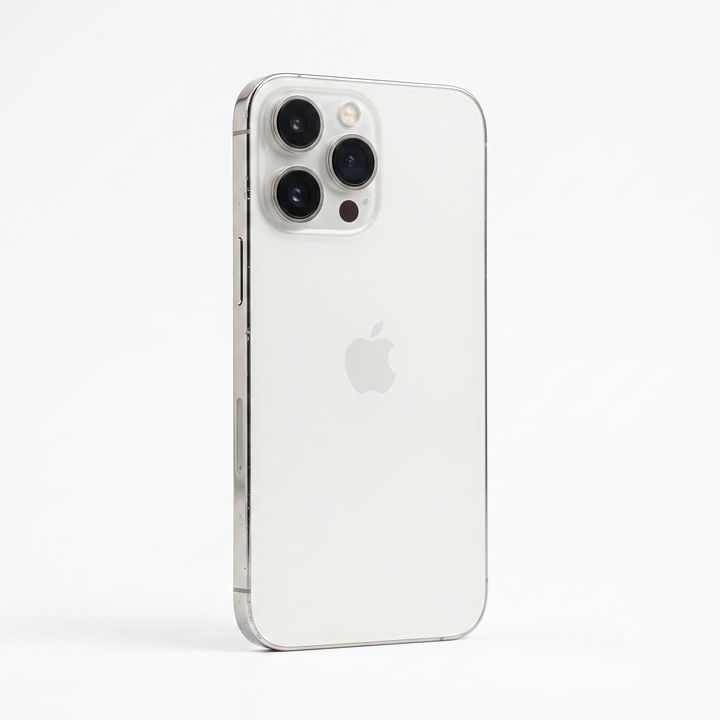 iPhone 15 Pro Max reacondicionado de 256 GB, acabado titanio blanco. Grado A+.