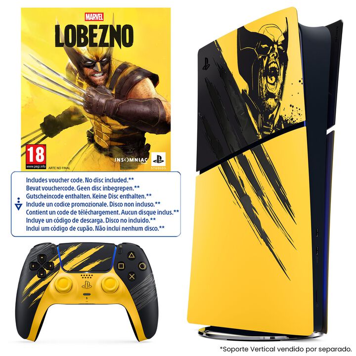 PREVENTA Consola PS5 Digital Edici&oacute;n Limitada Marvel Lobezno Amarillo de Combate