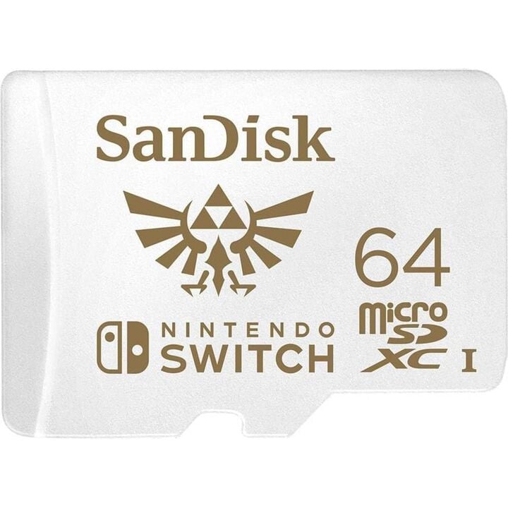 Descripci&oacute;n:

La tarjeta microSDXC SanDisk para la consola de juegos Nintendo Switch est&aacute; dise&ntilde;ada para proporcionar un almacenamiento fiable a medida que conquistas nuevos niveles.

Esta tarjeta microSDXC de SanDisk solamente es compatible con Nintendo Switch (y no con Nintendo Switch 2).

Si necesitas ampliar tu capacidad de almacenamiento en Nintendo Switch 2, consulta la selecci&oacute;n de tarjetas microSD Express.

Espacio para explorar

A&ntilde;ade hasta 64 GB* de almacenamiento a tu Nintendo Switch en cuesti&oacute;n de segundos y descansa tranquilo sabiendo que tienes espacio para tus juegos favoritos.

Sum&eacute;rgete en el juego r&aacute;pidamente

Con velocidades de transferencia de hasta 100 MB/s1, la tarjeta microSDXC de SanDisk para Nintendo Switch ofrece un alto rendimiento constante para que puedas cargar juegos r&aacute;pidamente.

Almacena m&aacute;s, lleva menos

Con la microSDXC de SanDisk para Nintendo Switch, podr&aacute;s guardar tus juegos digitales favoritos en un solo lugar para estar listo para jugar en cualquier momento.

Garant&iacute;a limitada de por vida

La tarjeta microSDXC de SanDisk para Nintendo Switch est&aacute; respaldada por una garant&iacute;a limitada de por vida, por lo que tus juegos siempre tendr&aacute;n un espacio fiable al que llamar hogar.

Informaci&oacute;n

*1 GB = 1 000 000 000 bytes. El almacenamiento real del usuario es menor.

1. 128 GB-256 GB: Velocidad de lectura de hasta 100 MB/s; velocidad de escritura de hasta 90 MB/s. 64 GB: Velocidad de lectura de hasta 100 MB/s; velocidad de escritura de hasta 60 MB/s. Seg&uacute;n pruebas internas; el rendimiento puede ser inferior en funci&oacute;n de la interfaz del host del dispositivo, las condiciones de uso y otros factores. 1 MB = 1 000 000 bytes.