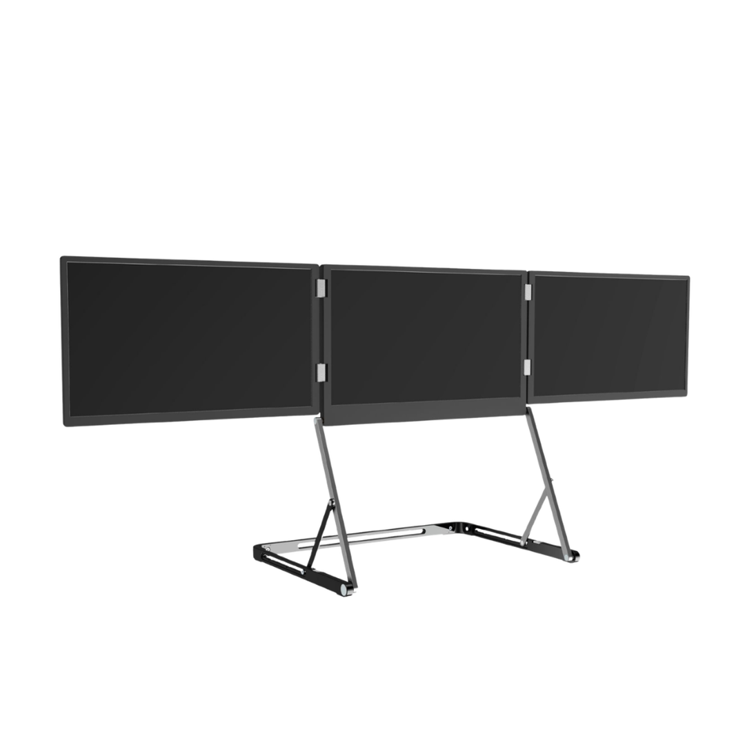Monitor triple plegable para port&aacute;til 15,6"