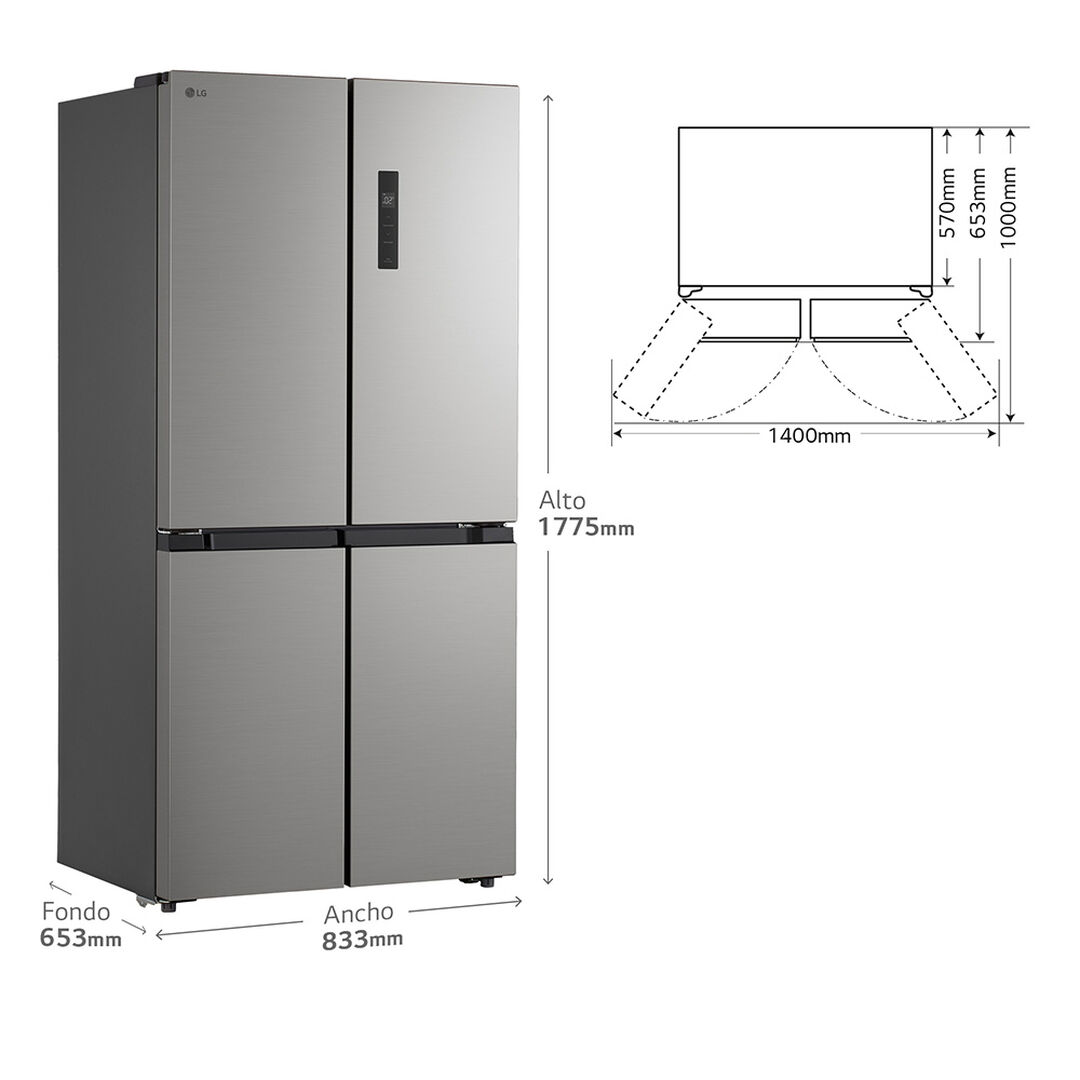 Frigor&iacute;fico 6 cajones en congelador Acero Inox.
