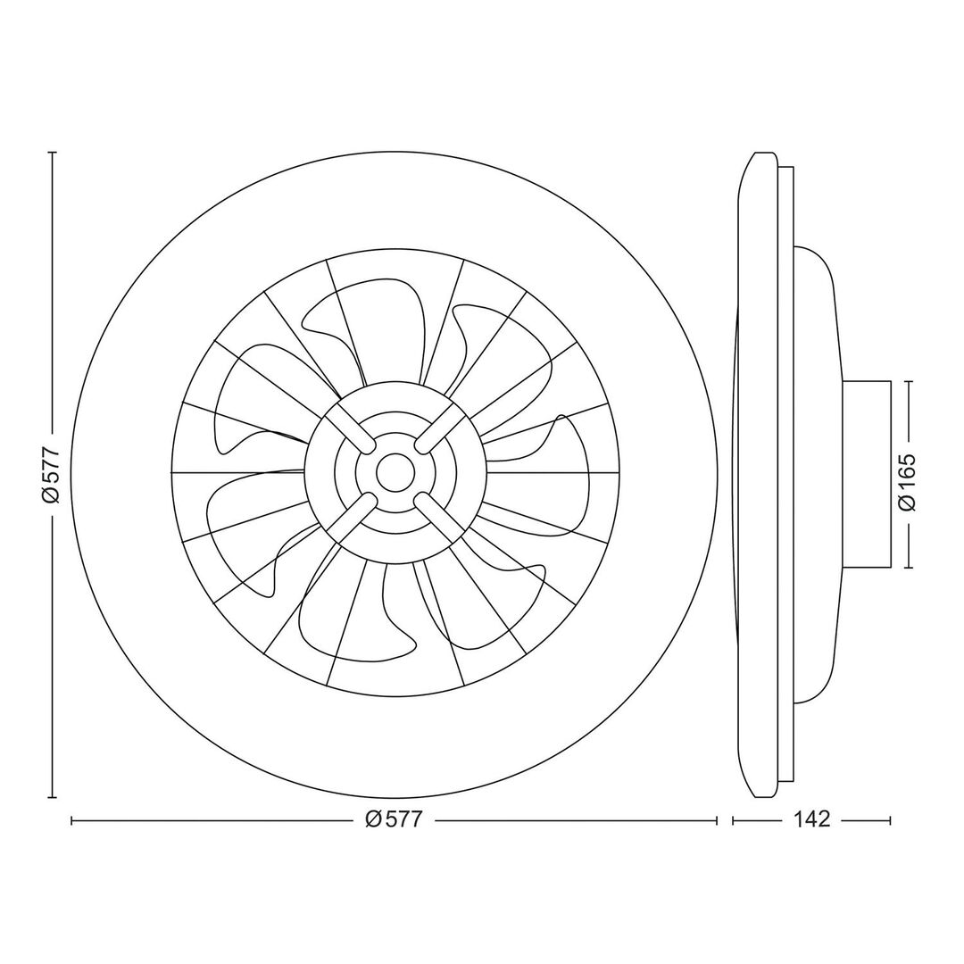 Ventilador plano con luz LED integrada. Configura el ambiente que desees desde la palma de tu mano con el mando a distancia. Controla fácilmente tus luces desde cualquier lugar. Combina una luz personalizable con una cómoda brisa con el ventilador de techo LED de Philips con 5 años de Garantía.

Aprovéchalo todo el año. Con modos de funcionamiento para verano e invierno, obtendrás los mejores ajustes para hacer circular el aire en su espacio durante todo el año. Disfruta de una brisa agradable. Lleve una suave brisa de a cualquier habitación de tu casa con la función Natural Breeze, que ofrece ajustes dinámicos de velocidad para el ventilador. El mando a distancia permite un controlar de forma sencilla todas las funciones del ventilador de techo y la luz. Enciende o apaga la luz o el ventilador, elige entre seis velocidades de ventilador, alterna entre los ajustes de luz para tener la iluminación perfecta para cada momento.

Adecuado para habitaciones hasta 15 m²