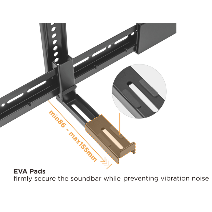 Soporte universal para barra de sonido
