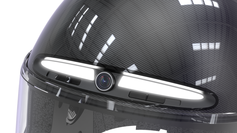 Casco de moto de carretera inteligente