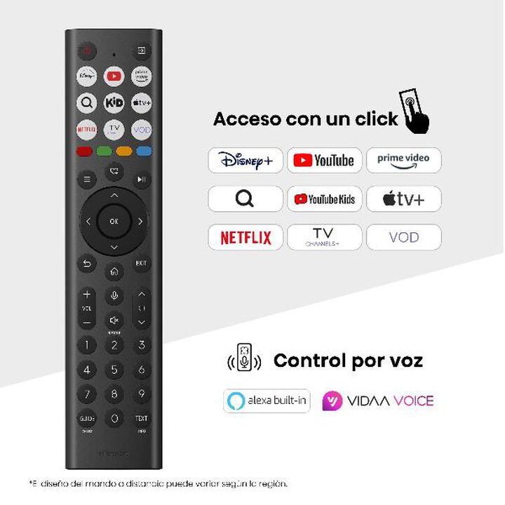 TV Hisense 50" Mini Led UHD 4K Smart TV - Definici&oacute;n: 4K (3840x2160)