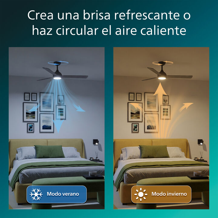 Ventilador de Techo Velyx 52&Prime; DC Negro madera