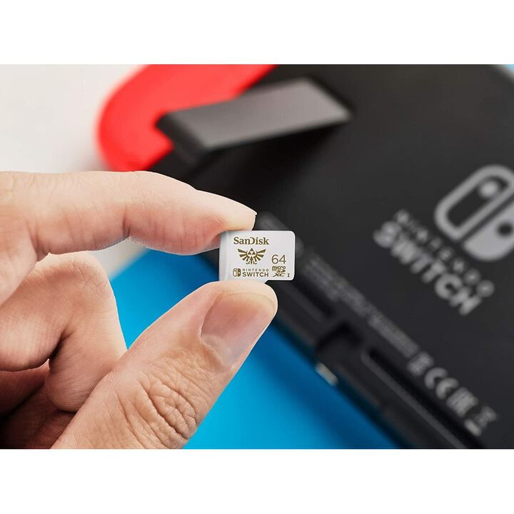 Descripci&oacute;n:

La tarjeta microSDXC SanDisk para la consola de juegos Nintendo Switch est&aacute; dise&ntilde;ada para proporcionar un almacenamiento fiable a medida que conquistas nuevos niveles.

Esta tarjeta microSDXC de SanDisk solamente es compatible con Nintendo Switch (y no con Nintendo Switch 2).

Si necesitas ampliar tu capacidad de almacenamiento en Nintendo Switch 2, consulta la selecci&oacute;n de tarjetas microSD Express.

Espacio para explorar

A&ntilde;ade hasta 64 GB* de almacenamiento a tu Nintendo Switch en cuesti&oacute;n de segundos y descansa tranquilo sabiendo que tienes espacio para tus juegos favoritos.

Sum&eacute;rgete en el juego r&aacute;pidamente

Con velocidades de transferencia de hasta 100 MB/s1, la tarjeta microSDXC de SanDisk para Nintendo Switch ofrece un alto rendimiento constante para que puedas cargar juegos r&aacute;pidamente.

Almacena m&aacute;s, lleva menos

Con la microSDXC de SanDisk para Nintendo Switch, podr&aacute;s guardar tus juegos digitales favoritos en un solo lugar para estar listo para jugar en cualquier momento.

Garant&iacute;a limitada de por vida

La tarjeta microSDXC de SanDisk para Nintendo Switch est&aacute; respaldada por una garant&iacute;a limitada de por vida, por lo que tus juegos siempre tendr&aacute;n un espacio fiable al que llamar hogar.

Informaci&oacute;n

*1 GB = 1 000 000 000 bytes. El almacenamiento real del usuario es menor.

1. 128 GB-256 GB: Velocidad de lectura de hasta 100 MB/s; velocidad de escritura de hasta 90 MB/s. 64 GB: Velocidad de lectura de hasta 100 MB/s; velocidad de escritura de hasta 60 MB/s. Seg&uacute;n pruebas internas; el rendimiento puede ser inferior en funci&oacute;n de la interfaz del host del dispositivo, las condiciones de uso y otros factores. 1 MB = 1 000 000 bytes.