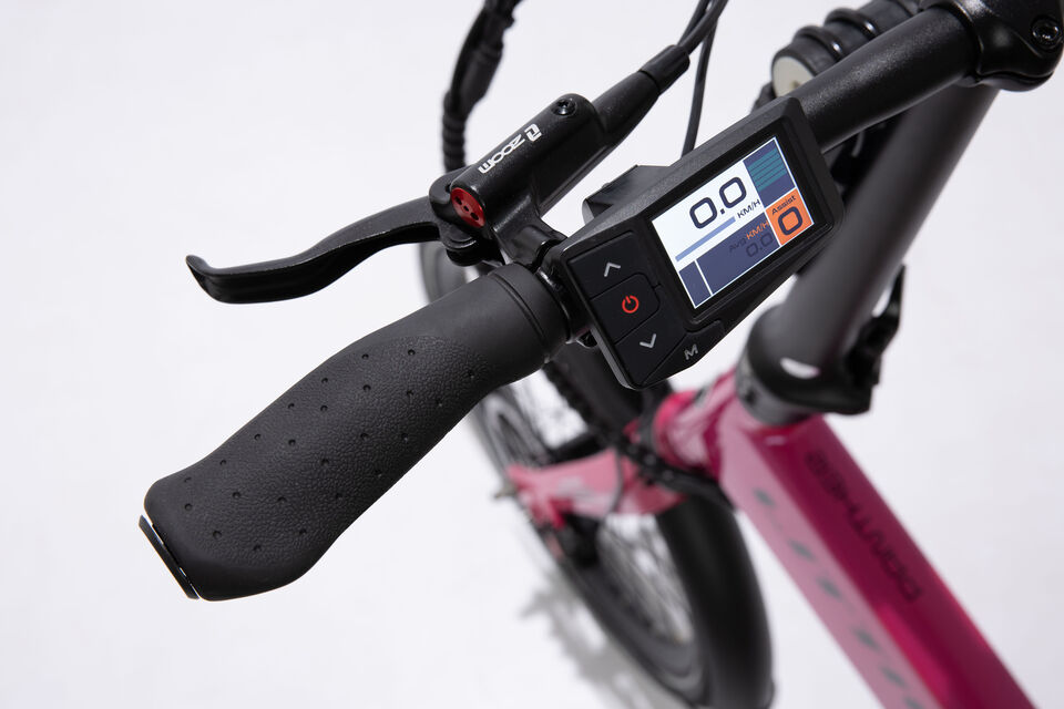 <p class="p3">Bicicleta el&eacute;ctrica urbana plegable equipada con un motor brushless de asistencia al pedaleo hasta 25km/h, con ruedas de <span class="s1">2</span>0"<span class="s2">.</span></p>
<p class="p5">Recomendada para un uso urbano e interurbano, de oc<span class="s3">i</span>o, de paseo, uso tur&iacute;stico y como medio de transporte.</p>
<p class="p7">Al ser plegable su uso diario permite transportarla con mayor facilidad y combinarla con transporte p&uacute;blico<span class="s4">: </span>l&iacute;neas de autobus urbano e interurbano, cercan&iacute;as, etc.</p>
<p class="p8">Dirigida a los m&aacute;s urbanitas, con sentido pr&aacute;ctico y preopaci&oacute;n por el medio ambiente y la salud.</p>
<p class="p8"></p>
<p class="p8"><strong>ESPECIFICACIONES T&Eacute;CNICAS:</strong></p>
<p class="p8"><strong>CUADRO</strong></p>
<p>Cuadro plegable y componentes construidos en aluminio ligero Al6061. Robustez m&aacute;xima y peso reducido. La bater&iacute;a queda oculta dentro del cuadro. Cierre de seguridad en la parte inferior para bloquear la apertura.</p>
<p><strong>MOTOR</strong></p>
<p>Brushless by Littium de 250W y 55Nm, la m&aacute;xima potencia permitida por la normativa europea EN15194 para bicicletas el&eacute;ctricas. Sin escobillas ni rozamiento. Sin calentamiento ni desgaste. Certificado estanqueidad IP63.</p>
<p><strong>BATER&Iacute;A</strong></p>
<p>Bater&iacute;a Samsung extra&iacute;ble de LI-ION de litio 36V de 10.4Ah hasta 70km de autonom&iacute;a y hasta 100km con bateria de 14Ah y una vida &uacute;til de entre 700 y 1.000 ciclos de carga.</p>
<p><strong>DISPLAY</strong></p>
<p>Pantalla TFT 2,2" full color.</p>
<p><strong>CARGADOR</strong></p>
<p>Carga ultrarr&aacute;pida en 4,5 horas</p>
<p><strong>RUEDAS</strong></p>
<p>Llantas reforzadas de 20&rdquo; y neum&aacute;ticos Kenda 20&rdquo; x 1.95 con banda reflectante.</p>
<p><strong>FRENOS</strong></p>
<p>Frenos hidr&aacute;ulicos ZOOM</p>
<p><strong>CAMBIO</strong></p>
<p>Shimano 7 velocidades REVO SHIFT con patilla Shimano altus + protector</p>
<p><strong>SUSPENSI&Oacute;N</strong></p>
<p>Amortiguador delantero ZOOM, absorbe las irregularidades del terreno.</p>
<p><strong>SILL&Iacute;N</strong></p>
<p>Ergon&oacute;mico Selle Royal unisex modelo Viento.</p>
<p><strong>EQUIPAMIENTO</strong></p>
<ul>
<li>Portabultos trasero MIK de aluminio.</li>
<li>Incorpora guardabarros, luces LED y timbre.</li>
<li>Incluye candado seguridad nivel 8 y cerradura antirrobo en la bater&iacute;a.</li>
<li>Cintas de velcro para la sujeci&oacute;n del cuadro y manillar plegado.</li>
<li>Pedales.</li>
<li>Multiherramienta.</li>
<li>Dos llaves seguridad bater&iacute;a.</li>
<li>Bolsita con manual + llavero + certificaci&oacute;n.</li>
</ul>
<p><strong>MEDIDAS Y PESO</strong></p>
<ul>
<li>Configurable para todo tipo de usuarios desde 1,50m a 2m</li>
<li>Tama&ntilde;o: 156cm x 64cm x 114cm</li>
<li>Tama&ntilde;o plegada: 91cm x 75cm x 38cm</li>
<li>Peso: 21kg</li>
</ul>
<p><strong>Servicio t&eacute;cnico propio con asistencia puerta a puerta.</strong></p>
<p class="p8"></p>