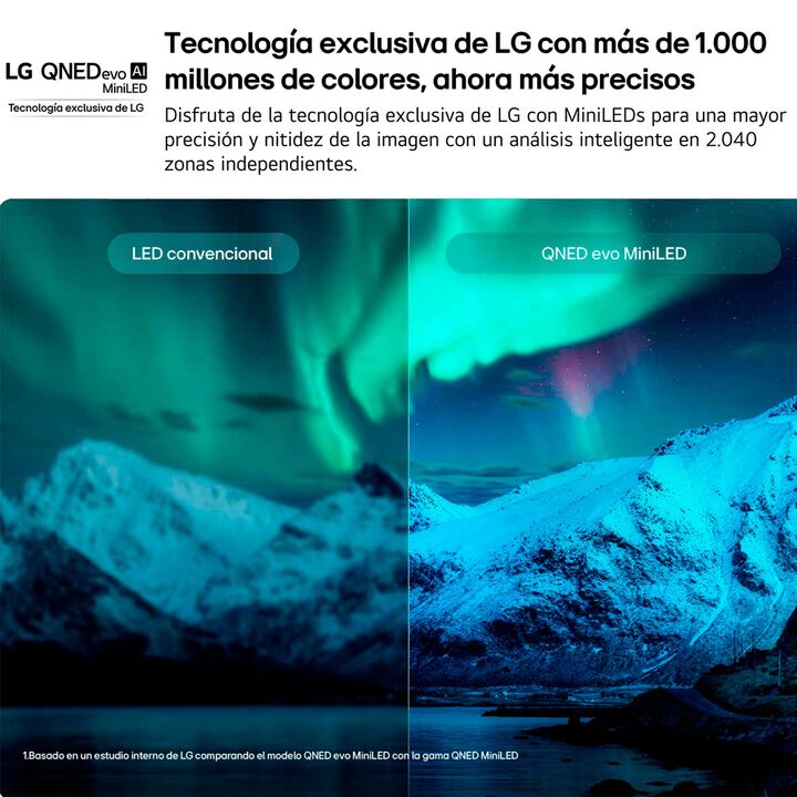 Smart TV LG QNED evo MiniLED AI QNED87 100 pulgadas 4K 2026