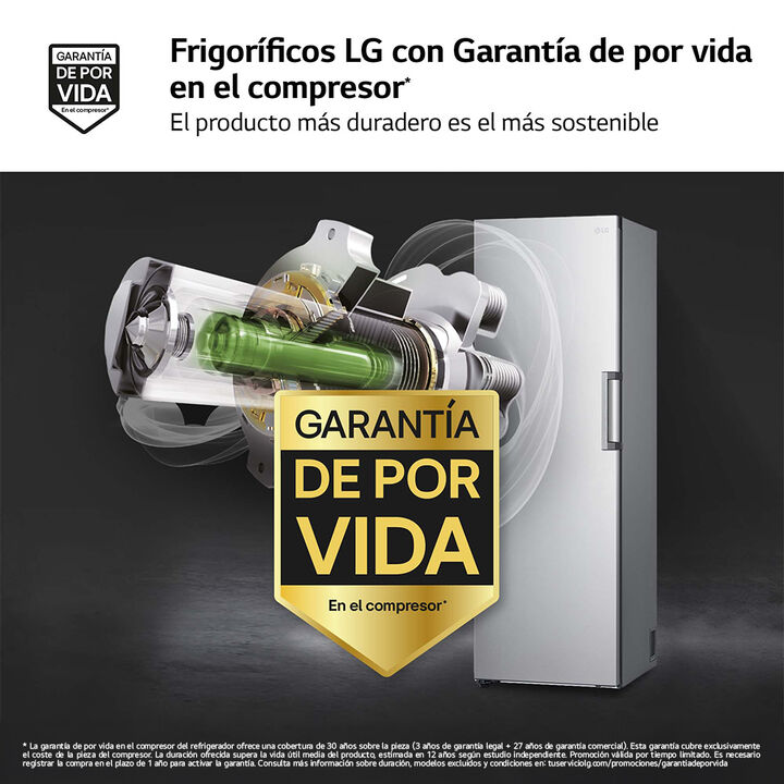 Congelador 324 L Inox con No Frost, compresor eficiente y cajones Big Zone.