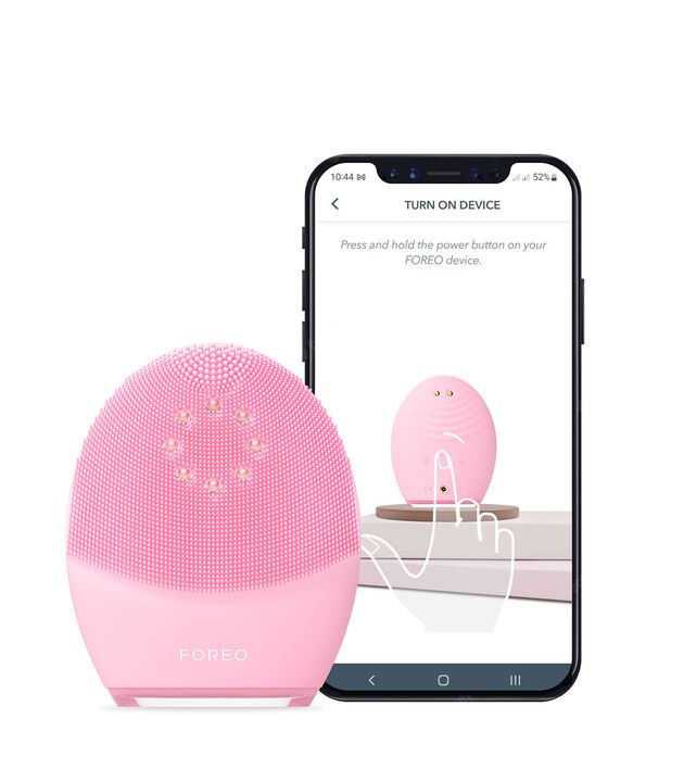 LUNA 4 plus: el mejor cepillo de silicona exfoliante y escultor facial con terapia de luz LED roja y de luz infrarroja cercana. Conexi&oacute;n con app, muy personalizable y con 16 intensidades T-Sonic.