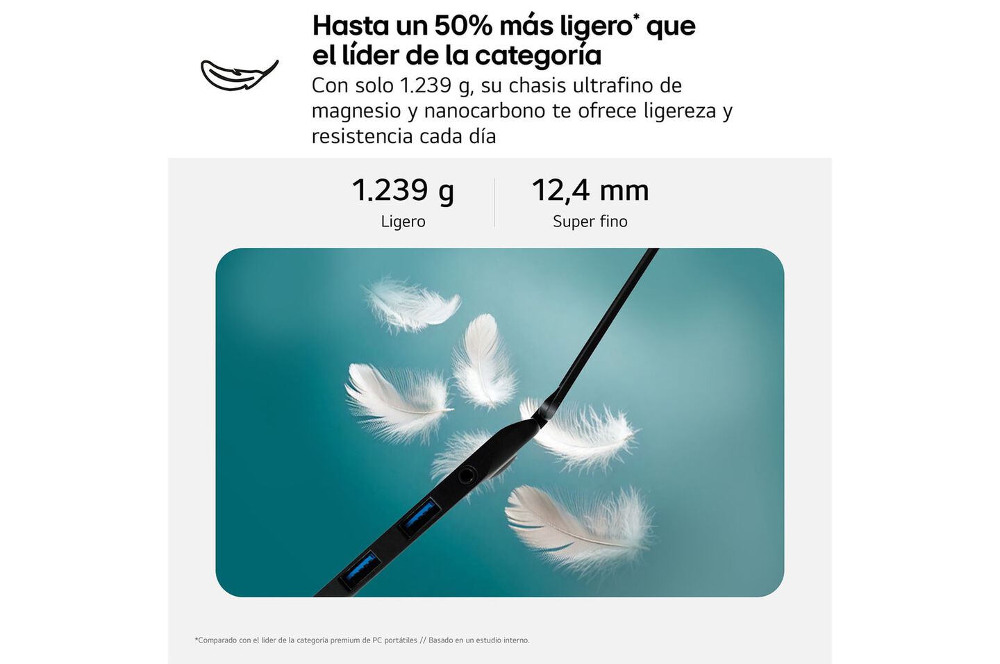 Port&aacute;til 16" LG gram - 16Z90TS, Windows 11, Intel&reg; Core&trade; Lunar Lake, 32 GB RAM, 1 TB SSD, Panel IPS WQXGA (2560x1600), Ligero 1,2 kg, 25,5 horas de bater&iacute;a, Gris