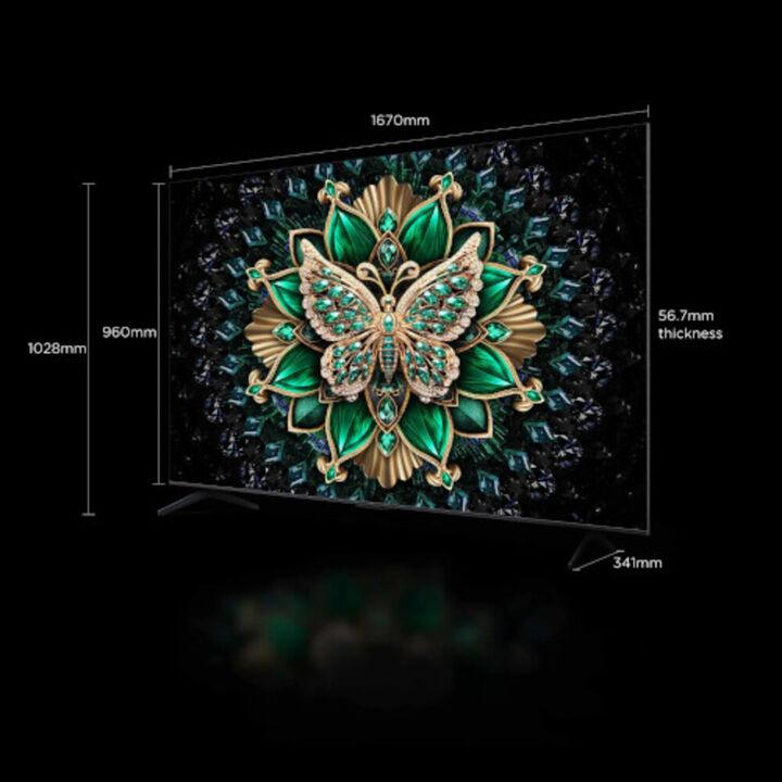 Televisor MINILED 75" 4K TCL 75C6K Google TV Clase F