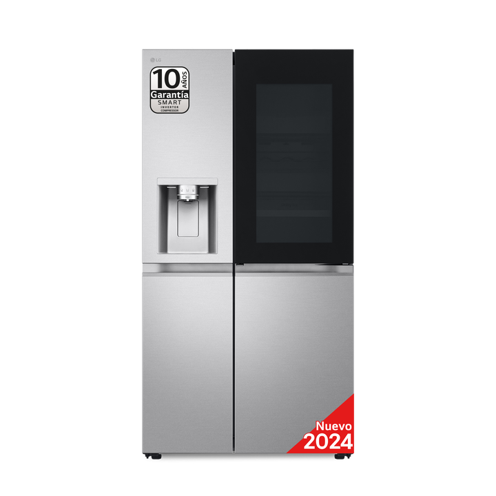 Frigor&iacute;fico americano de 628 litros con InstaView, DoorCooling+, LinearCooling, UVnano y dise&ntilde;o en acero antihuellas. Clase energ&eacute;tica D y funcionamiento silencioso de 35 dB.