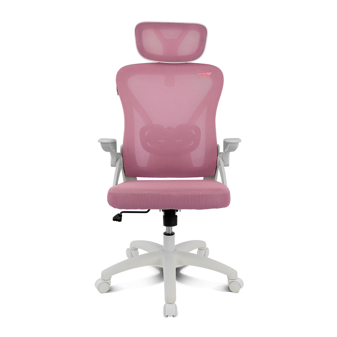 Silla mesh ergonomica drift Drair35 blanco/rosa