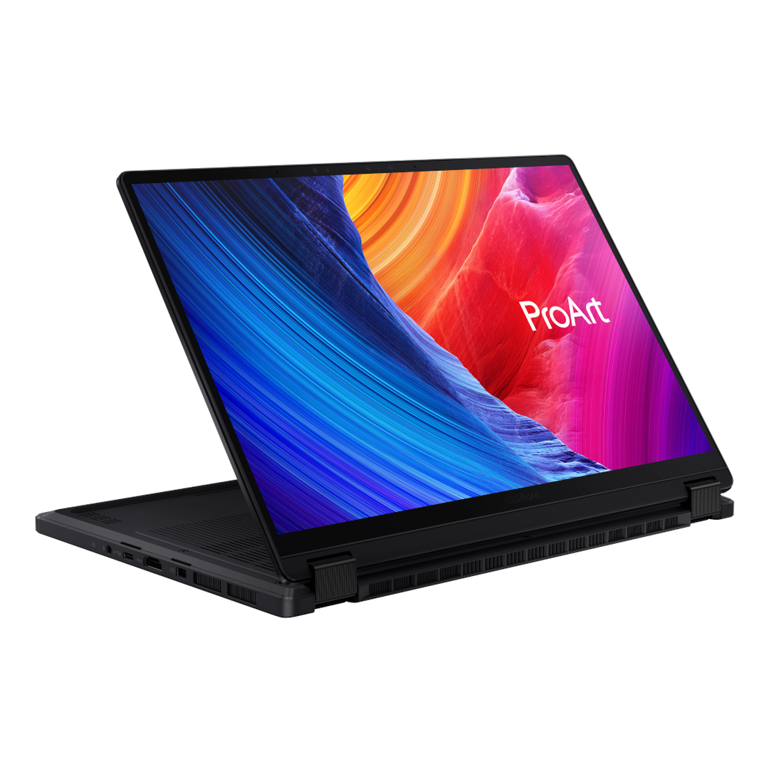 <p>ASUS ProArt PX13 OLED HN7306WI-LX014W Copilot+ PC - Ordenador Port&aacute;til 13.3" 3K (AMD Ryzen AI 9 HX 370, 32GB RAM, 1TB SSD, NVIDIA RTX 4070 8GB, Windows 11 Home) Negro Nano - Teclado QWERTY espa&ntilde;ol. Tipo de producto: H&iacute;brido (2-en-1), Factor de forma: Convertible (Carpeta). Familia de procesador: AMD Ryzen AI 9 HX, Modelo del procesador: 370, Frecuencia del procesador: 2 GHz. Diagonal de la pantalla: 33,8 cm (13.3"), Tipo HD: 3K, Resoluci&oacute;n de la pantalla: 2880 x 1800 Pixeles, Pantalla t&aacute;ctil. Memoria interna: 32 GB, Tipo de memoria interna: LPDDR5x-SDRAM. Capacidad total de almacenaje: 1 TB, Unidad de almacenamiento: SSD. Sistema operativo instalado: Windows 11 Home. Color del producto: Negro</p>