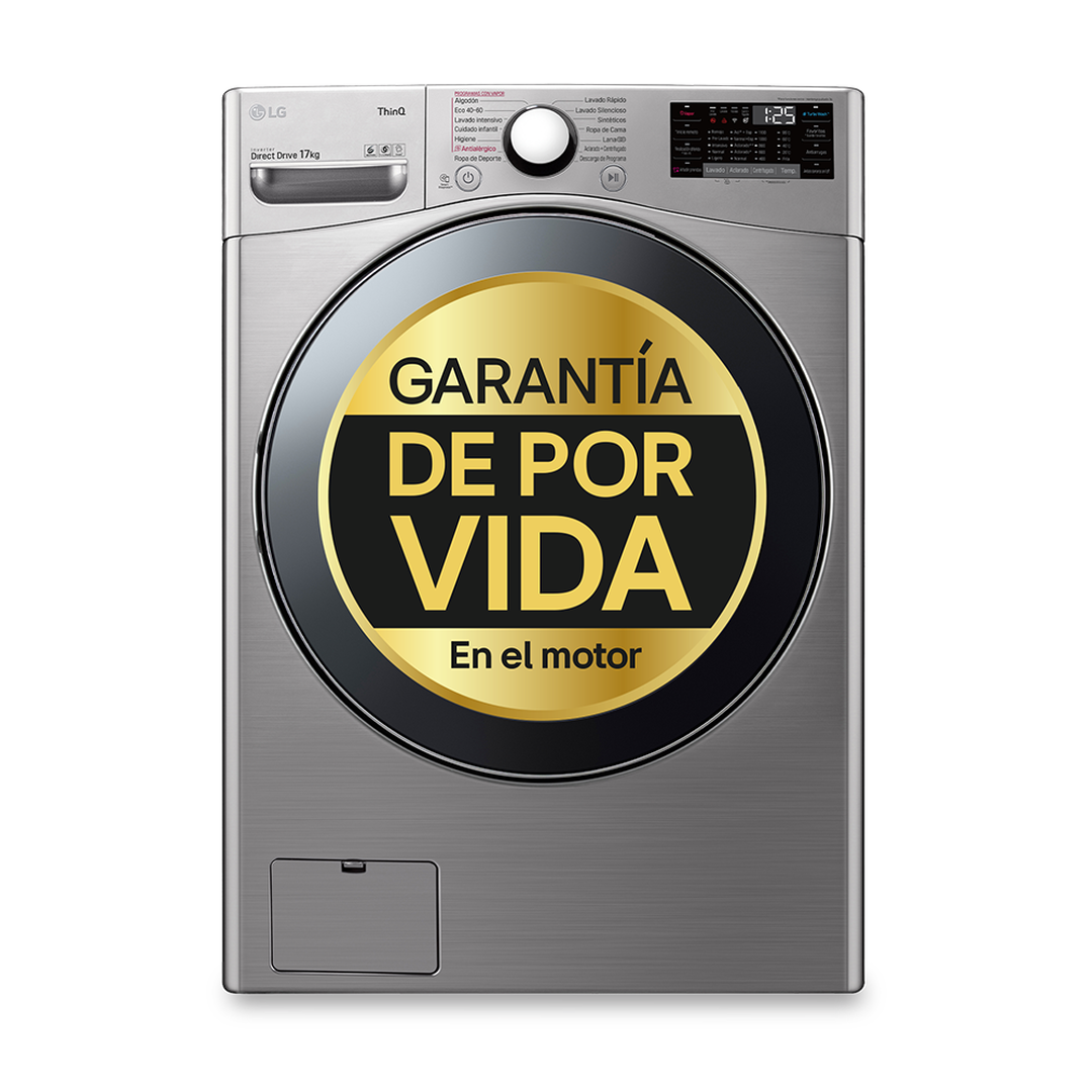 Lavadora F1P1CY2T 17 Kg Plateado