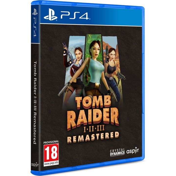 TOMB RAIDER I-III REMASTERED STARRING LARA CROFT ELIGE TU VERSI&Oacute;N PS4 PLAYSTATION 4 JUEGO F&Iacute;SICO VERSI&Oacute;N ESPA&Ntilde;OLA GARANT&Iacute;A EUROPEA EU WARRANTY

IDIOMAS:
	SpainUnited-KingdomFranceItalyGermanyRussiaNetherlandsJapanKoreaChina



&iexcl;Descubre las aventuras originales de Lara Croft fielmente remasterizadas!

Juega las tres aventuras originales de Tomb Raider: Hacemos historia brindando una experiencia completa con todas las expansiones y niveles secretos, pero en nuevas plataformas, la colecci&oacute;n definitiva.

T&iacute;tulos incluidos:

    Tomb Raider I + The Unfinished Business Expansion
    Tomb Raider II + The Gold Mask Expansion
    Tomb Raider III + The Lost Artifact Expansion

TOMB RAIDER I-III REMASTERED STARRING LARA CROFT

Resuelve misterios antiguos: El antiguo mundo y sus misterios te esperan. Desvela las entra&ntilde;as del pasado confinadas por el paso del tiempo.

Una aventura por todo el mundo: Viaja por el mundo con Lara Croft y ay&uacute;dala a enfrentarse a enemigos despiadados y mitos at&aacute;vicos.

Fiel al original: Un cuadro cl&aacute;sico pintado con pinceles modernos - gr&aacute;ficos mejorados. Con una opci&oacute;n para cambiar a la apariencia poligonal original - nostalgia sin frenos.

Idiomas:

Voces: ingl&eacute;s, franc&eacute;s, alem&aacute;n, japon&eacute;s, ruso

Subt&iacute;tulos: castellano, ingl&eacute;s, franc&eacute;s, alem&aacute;n, italiano, italiano, portugu&eacute;s, neerland&eacute;s, ruso, checo, dan&eacute;s, finland&eacute;s, griego, h&uacute;ngaro, polaco, portugu&eacute;s brasile&ntilde;o, sueco, turco, ucraniano, eslovaco, japon&eacute;s, chino simplificado.