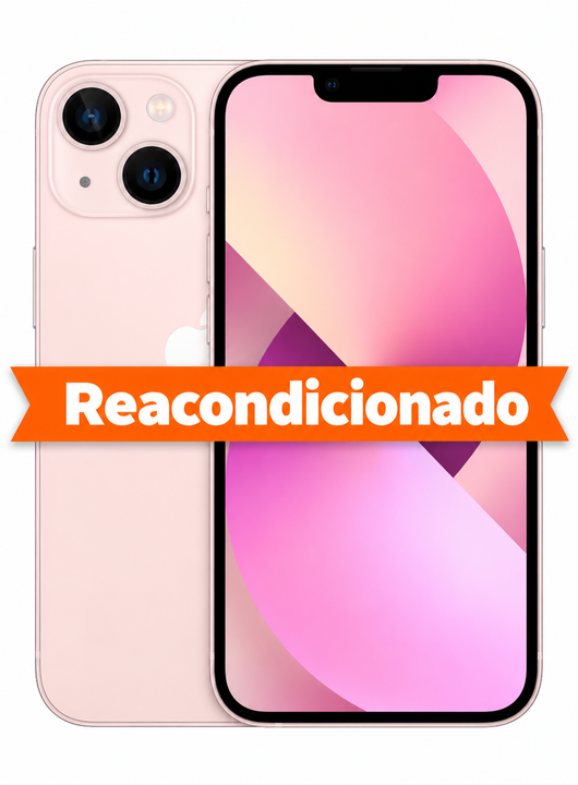 IPhone 13 128GB Rosa Reacondicionado con componentes 100% originales, revisado y certificado.