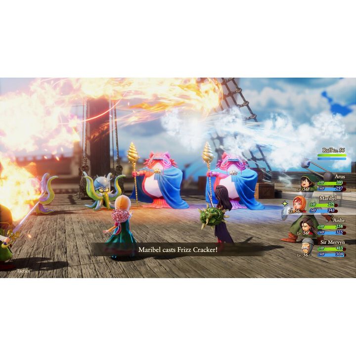 DRAGON QUEST VII: REIMAGINED SWITCH JUEGO F&Iacute;SICO PARA NINTENDO SWITCH VERSI&Oacute;N ESPA&Ntilde;OLA GARANT&Iacute;A EUROPEA EUROPE WARRANTY

&laquo;El mundo no se acaba en esta isla... &iexcl;y lo vamos a demostrar!&raquo;

&iexcl;Iza velas y zarpa en una aventura que abarca presente y futuro en DRAGON QUEST VII Reimagined!

 

Eres un joven hijo de pescadores, rebosante de ilusi&oacute;n y energ&iacute;a, que ha pasado toda su vida en la apacible isla de Estarda. Tu viaje comienza con una simple pregunta: &iquest;hay algo m&aacute;s en el mundo aparte de esta peque&ntilde;a isla-reino?

 

Tras salir en busca de respuestas, tus compa&ntilde;eros de infancia y t&uacute; descubr&iacute;s el Santuario M&iacute;stico y os veis arrastrados atr&aacute;s en el tiempo. All&iacute; desvelar&eacute;is la chocante verdad: hay islas enteras selladas por una fuerza maligna.

 

Ahora el destino del mundo est&aacute; en vuestras manos.

 

DRAGON QUEST VII Reimagined resucita un cl&aacute;sico inolvidable de una forma totalmente diferente, con gr&aacute;ficos entra&ntilde;ables al estilo de un diorama, mec&aacute;nicas de juego renovadas y una historia m&aacute;s accesible.

 

Si te has curtido en mil aventuras, redescubre una historia de compa&ntilde;eros valerosos llena de momentos tristes y alegres. Si est&aacute;s dando tus primeros pasos en la serie, este es un punto de partida perfecto para tu viaje en DRAGON QUEST.

 
CARACTER&Iacute;STICAS PRINCIPALES (COMPLETAS):

 

    Un diorama que cobra vida

DRAGON QUEST VII Reimagined combina preciosos gr&aacute;ficos al estilo de un diorama con los emblem&aacute;ticos dise&ntilde;os de personajes de Akira Toriyama, para hacer que cada encuentro sea emocionante, conmovedor y lleno de aventuras. Desde bosques frondosos y ciudades bulliciosas a ruinas antiguas y monstruos curiosos, todos los entornos rebosan color y personalidad.

 

    Viaja por la historia para devolver el presente a la normalidad

Busca fragmentos de piedra desperdigados que abren portales a eras perdidas, cada una con desaf&iacute;os que deber&aacute;s resolver. Recupera las islas, resuelve misterios y conoce aliados en el pasado para devolver la vida al presente.

 

    Una admirada historia con una narrativa m&aacute;s accesible

DRAGON QUEST VII Reimagined se narra mediante una serie de arcos argumentales que van formando una trama global. La historia principal, adem&aacute;s, se ha simplificado de modo que el viaje sea m&aacute;s accesible para todos los jugadores.

 

    Combate cl&aacute;sico, &iexcl;mejorado!

El sistema de combate de DRAGON QUEST VII Reimagined se ha renovado sustancialmente. Da la vuelta a la batalla con los nuevos dones vocacionales. Cada vocaci&oacute;n tiene sus propias habilidades, que van desde ataques devastadores a apoyo para tus aliados. Tambi&eacute;n dispondr&aacute;s de funciones de ajuste de velocidad de combate y de combate autom&aacute;tico. Las batallas podr&aacute;n transcurrir sin interrupciones entre turnos, dependiendo de las t&aacute;cticas que hayas seleccionado para tu protagonista y sus aliados. En el campo de batalla, los jugadores podr&aacute;n lanzar ataques preventivos contra monstruos y derrotarlos al instante si son m&aacute;s d&eacute;biles que el grupo.

 

    &iexcl;Sube de nivel dos vocaciones al mismo tiempo con el pluriempleo!

Personaliza tu estilo de juego con la nueva mec&aacute;nica de pluriempleo. Si tienes asignadas dos vocaciones al mismo tiempo, podr&aacute;s acceder a las habilidades, conjuros y ventajas &uacute;nicas de ambas.

&copy; ARMOR PROJECT/BIRD STUDIO/SPIKE CHUNSOFT/SQUARE ENIX
&copy; SUGIYAMA KOBO