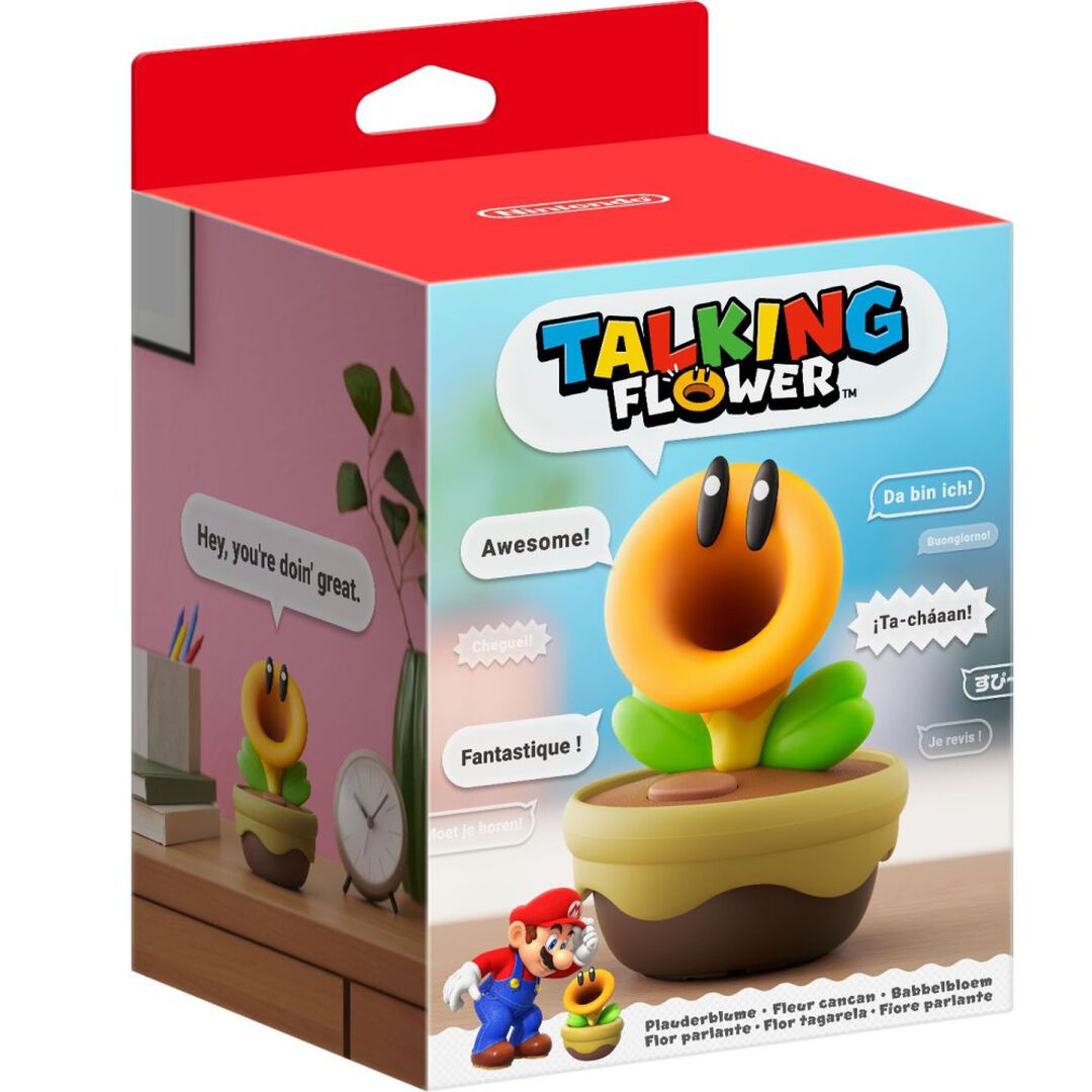 Flor Parlante Figura Juego Super Mario Bros Wonder