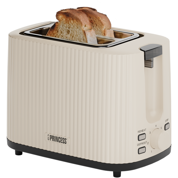 Descubre la combinación perfecta con el Set de Desayuno Princess Wave, compuesto por el tostador, el hervidor de agua y un cocedor de Huevos. El tono beige suave le da al aparato una apariencia sutil y elegante que se integra perfectamente en cualquier estilo de cocina.