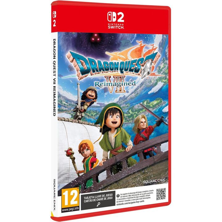 DRAGON QUEST VII: REIMAGINED SWITCH2 TARJETA LLAVE DE JUEGO PARA NINTENDO SWITCH 2 VERSI&Oacute;N ESPA&Ntilde;OLA GARANT&Iacute;A EUROPEA

&laquo;El mundo no se acaba en esta isla... &iexcl;y lo vamos a demostrar!&raquo;

&iexcl;Iza velas y zarpa en una aventura que abarca presente y futuro en DRAGON QUEST VII Reimagined!

 

Eres un joven hijo de pescadores, rebosante de ilusi&oacute;n y energ&iacute;a, que ha pasado toda su vida en la apacible isla de Estarda. Tu viaje comienza con una simple pregunta: &iquest;hay algo m&aacute;s en el mundo aparte de esta peque&ntilde;a isla-reino?

 

Tras salir en busca de respuestas, tus compa&ntilde;eros de infancia y t&uacute; descubr&iacute;s el Santuario M&iacute;stico y os veis arrastrados atr&aacute;s en el tiempo. All&iacute; desvelar&eacute;is la chocante verdad: hay islas enteras selladas por una fuerza maligna.

 

Ahora el destino del mundo est&aacute; en vuestras manos.

 

DRAGON QUEST VII Reimagined resucita un cl&aacute;sico inolvidable de una forma totalmente diferente, con gr&aacute;ficos entra&ntilde;ables al estilo de un diorama, mec&aacute;nicas de juego renovadas y una historia m&aacute;s accesible.

 

Si te has curtido en mil aventuras, redescubre una historia de compa&ntilde;eros valerosos llena de momentos tristes y alegres. Si est&aacute;s dando tus primeros pasos en la serie, este es un punto de partida perfecto para tu viaje en DRAGON QUEST.

 
CARACTER&Iacute;STICAS PRINCIPALES (COMPLETAS):

 

    Un diorama que cobra vida

DRAGON QUEST VII Reimagined combina preciosos gr&aacute;ficos al estilo de un diorama con los emblem&aacute;ticos dise&ntilde;os de personajes de Akira Toriyama, para hacer que cada encuentro sea emocionante, conmovedor y lleno de aventuras. Desde bosques frondosos y ciudades bulliciosas a ruinas antiguas y monstruos curiosos, todos los entornos rebosan color y personalidad.

 

    Viaja por la historia para devolver el presente a la normalidad

Busca fragmentos de piedra desperdigados que abren portales a eras perdidas, cada una con desaf&iacute;os que deber&aacute;s resolver. Recupera las islas, resuelve misterios y conoce aliados en el pasado para devolver la vida al presente.

 

    Una admirada historia con una narrativa m&aacute;s accesible

DRAGON QUEST VII Reimagined se narra mediante una serie de arcos argumentales que van formando una trama global. La historia principal, adem&aacute;s, se ha simplificado de modo que el viaje sea m&aacute;s accesible para todos los jugadores.

 

    Combate cl&aacute;sico, &iexcl;mejorado!

El sistema de combate de DRAGON QUEST VII Reimagined se ha renovado sustancialmente. Da la vuelta a la batalla con los nuevos dones vocacionales. Cada vocaci&oacute;n tiene sus propias habilidades, que van desde ataques devastadores a apoyo para tus aliados. Tambi&eacute;n dispondr&aacute;s de funciones de ajuste de velocidad de combate y de combate autom&aacute;tico. Las batallas podr&aacute;n transcurrir sin interrupciones entre turnos, dependiendo de las t&aacute;cticas que hayas seleccionado para tu protagonista y sus aliados. En el campo de batalla, los jugadores podr&aacute;n lanzar ataques preventivos contra monstruos y derrotarlos al instante si son m&aacute;s d&eacute;biles que el grupo.

 

    &iexcl;Sube de nivel dos vocaciones al mismo tiempo con el pluriempleo!

Personaliza tu estilo de juego con la nueva mec&aacute;nica de pluriempleo. Si tienes asignadas dos vocaciones al mismo tiempo, podr&aacute;s acceder a las habilidades, conjuros y ventajas &uacute;nicas de ambas.

&copy; ARMOR PROJECT/BIRD STUDIO/SPIKE CHUNSOFT/SQUARE ENIX
&copy; SUGIYAMA KOBO