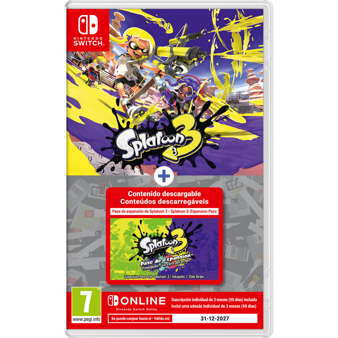 Splatoon 3 + Pase Expansión + Suscrip. 3 Meses NSO