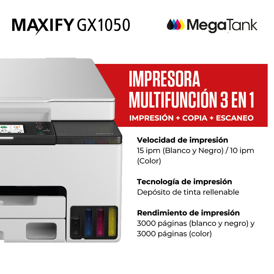 Impresora Multif. MAXIFY GX1050
