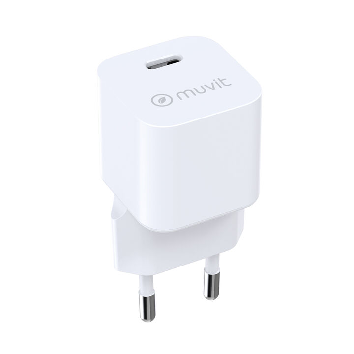 El cargador de pared muvit for change BiooFnix 30W representa una nueva generaci&oacute;n de tecnolog&iacute;a m&aacute;s respetuosa con el planeta. Fabricado a partir de aceite de ricino transformado en bioresina, este cargador nace literalmente de una semilla, como s&iacute;mbolo de innovaci&oacute;n sostenible y compromiso medioambiental.