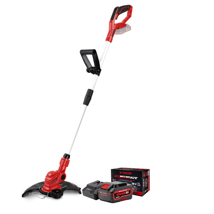 Desbrozadora 18V, con 1 bater&iacute;a de 4 Ah + cargador
