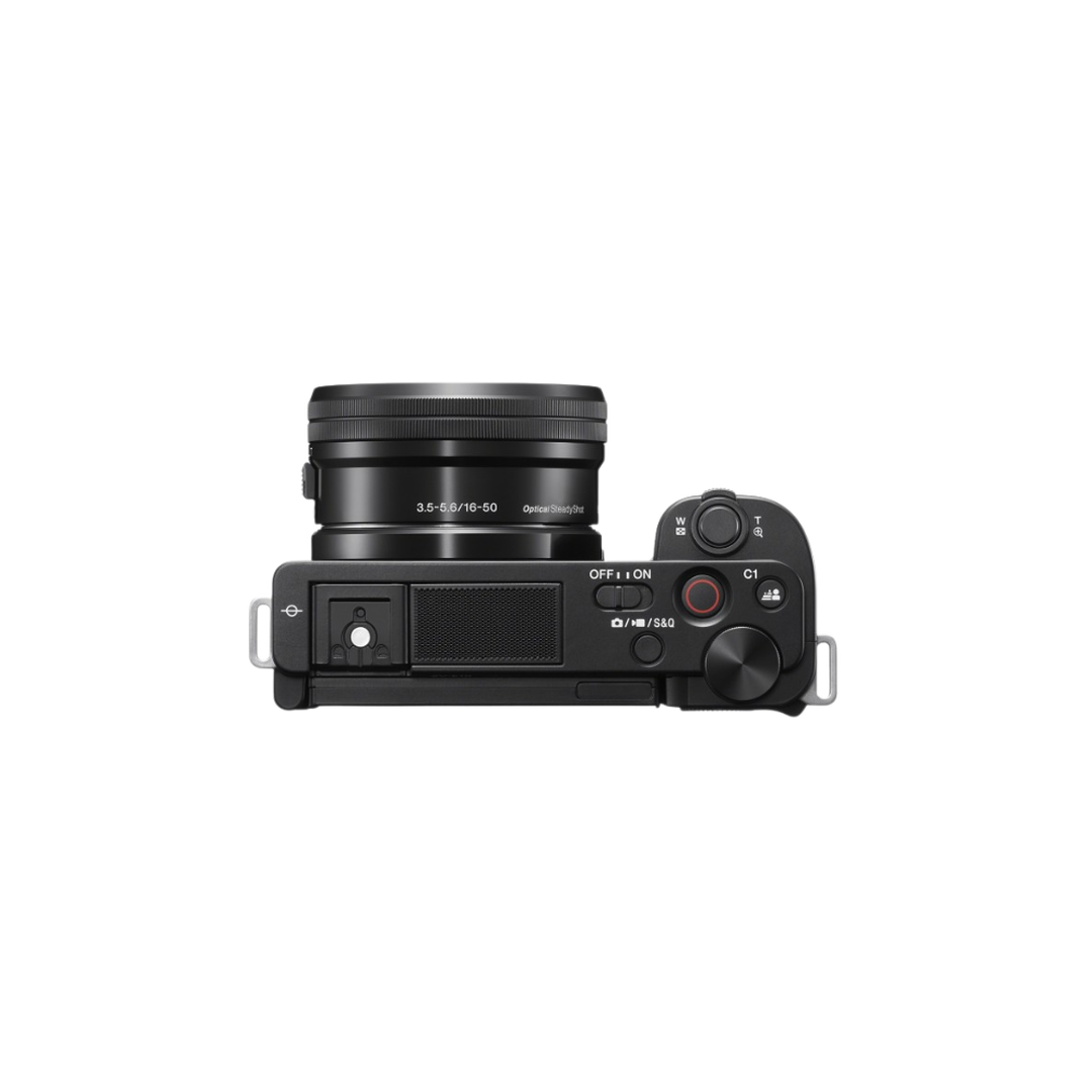 <p>Esta cámara para vlogging de Sony cuenta con funciones de vlogging rápidas e intuitivas con una pantalla giratoria táctil, luz de grabación, autoexposición de la cara para mantener el brillo de la cara con poca luz y un botón de bokeh para desenfocar el fondo.</p>