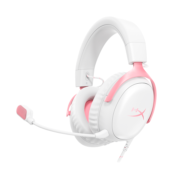 <p>"HyperX Cloud III - Auriculares gaming (blancos/rosas). Tipo de producto: Auriculares. Tecnolog&iacute;a de conectividad: Al&aacute;mbrico. Uso recomendado: Juego. Frecuencia de auricular: 10 - 21000 Hz. Peso: 308 g. Color del producto: Rosa, Blanco. Los HyperX Cloud III son la evoluci&oacute;n de nuestros legendarios Cloud II, que son reconocidos por su confort, calidad de sonido y durabilidad. Con la espuma viscoel&aacute;stica de calidad caracter&iacute;stica de HyperX en las almohadillas de la diadema y de las orejas, ofrece un ajuste c&oacute;modo perfecto para largas sesiones de juego. Tambi&eacute;n cuenta con unos nuevos transductores angulares recalibrados de 53 mm para una experiencia de escucha &oacute;ptima. El micr&oacute;fono mejorado de 10 mm captura con gran claridad las conversaciones dentro del juego y las llamadas. Los sencillos controles del casco de los auriculares te ofrecen un acceso r&aacute;pido y directo para silenciar el micr&oacute;fono o ajustar el volumen. El indicador LED de silencio del micr&oacute;fono muestra claramente si tienes el micr&oacute;fono silenciado. Compatibles con PC, PS5, PS4, Xbox Series X|S, Xbox One, Nintendo Switch, Mac y dispositivos m&oacute;viles. Disfruta de una comodidad y un sonido inigualables en tus plataformas favoritas.</p>
"