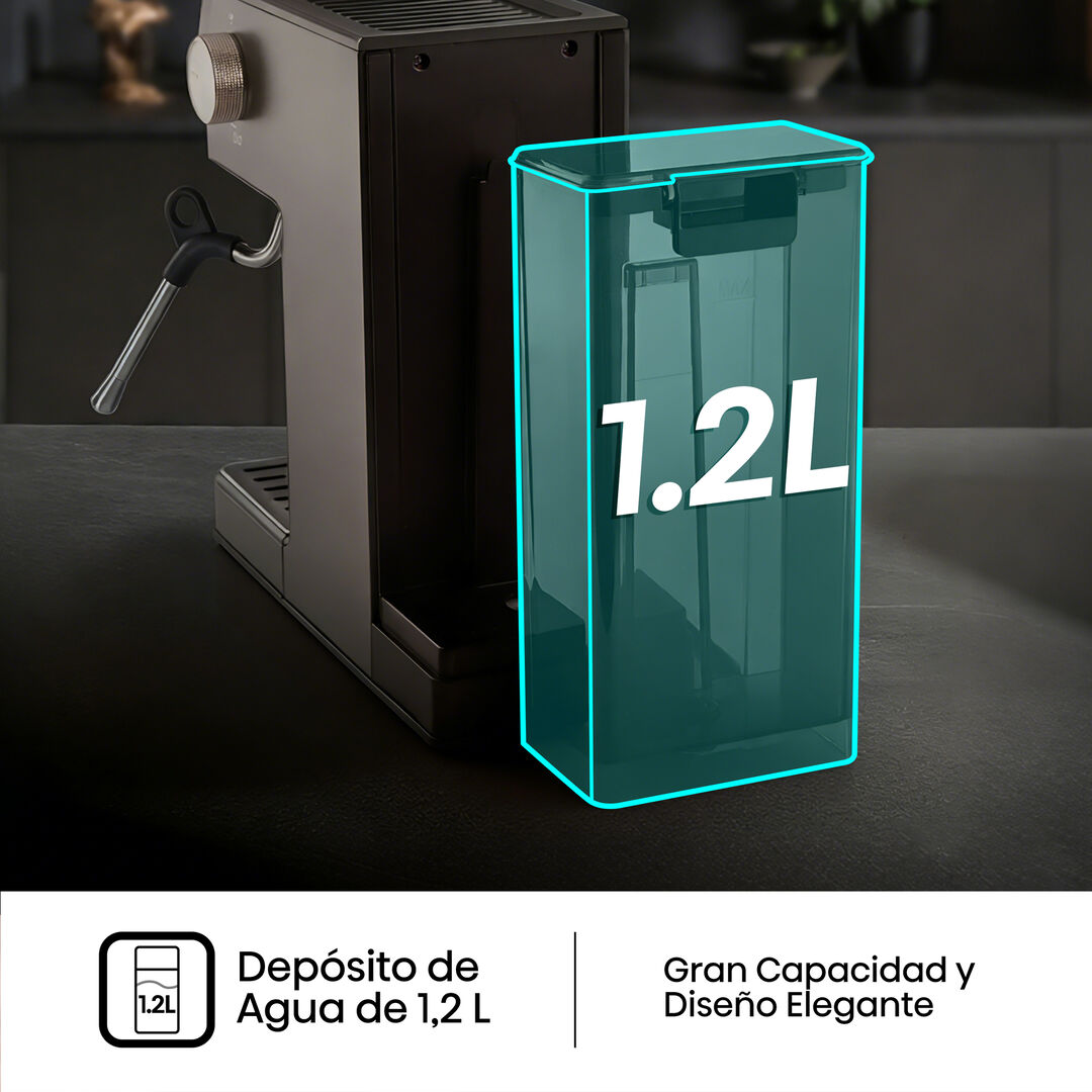Cafetera Espresso manual 20Bar HESCM20LP