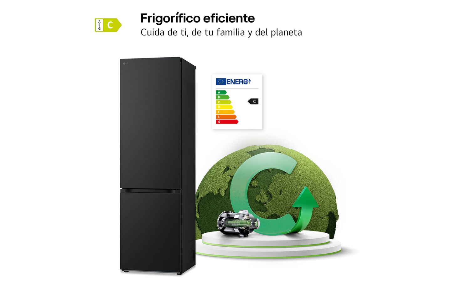 Frigor&iacute;fico Combi GBV3200CEP Acero Negro Mate