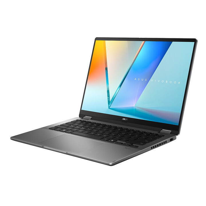 ASUS Vivobook 14 Flip OLED TP3407SA-QL064W Copilot+ PC - Ordenador Port&aacute;til 14" WUXGA (Intel Core Ultra 7 258V, 32GB RAM, 1TB SSD, Arc Graphics 140V, Windows 11 Home) Gris - Teclado QWERTY espa&ntilde;ol, Intel Core Ultra 7, 35,6 cm (14"), 1920 x 1200 Pixeles, 32 GB, 1 TB, Windows 11 Home