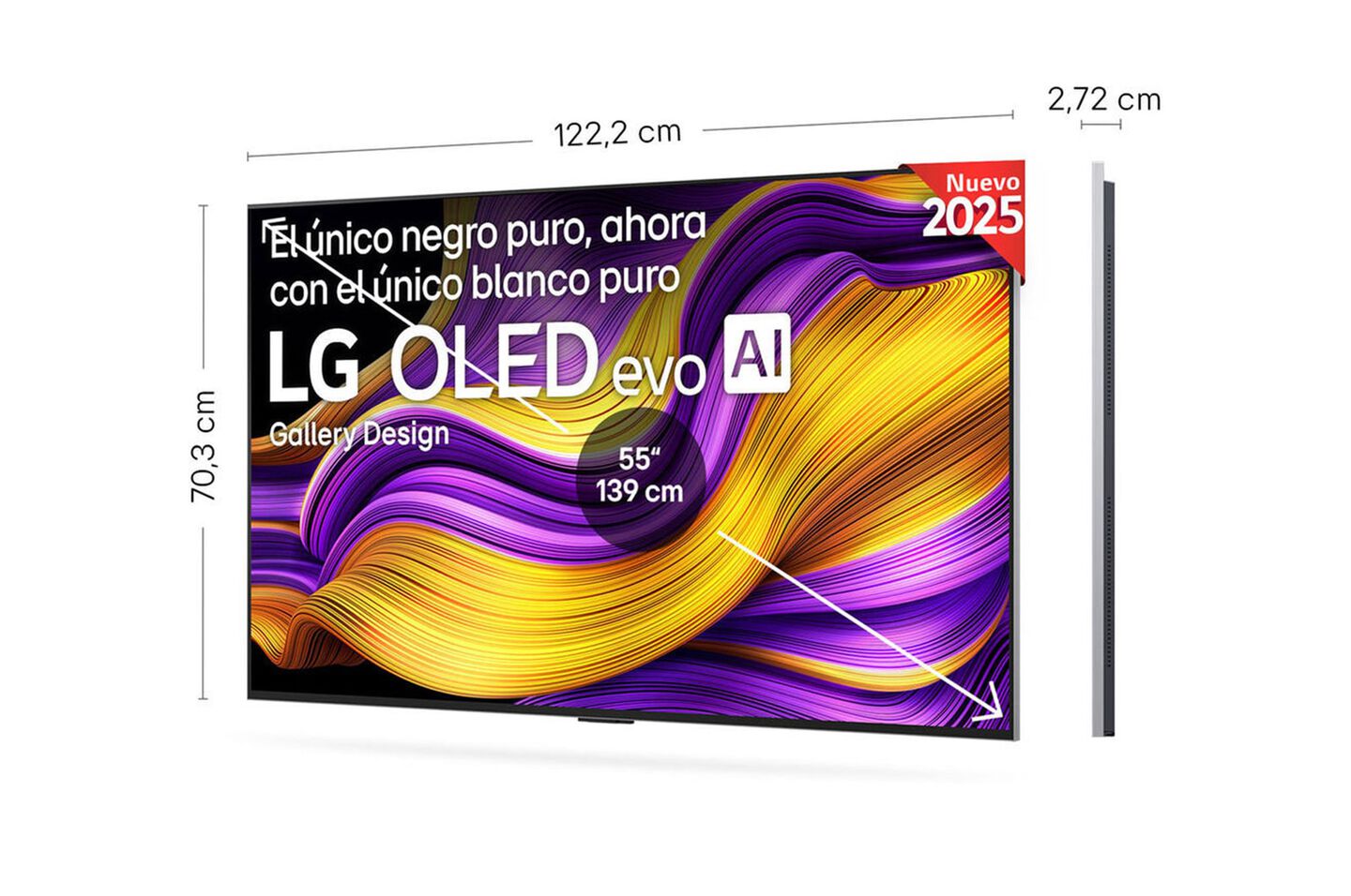 Smart TV LG OLED evo AI G5 55 pulgadas 4K 2025